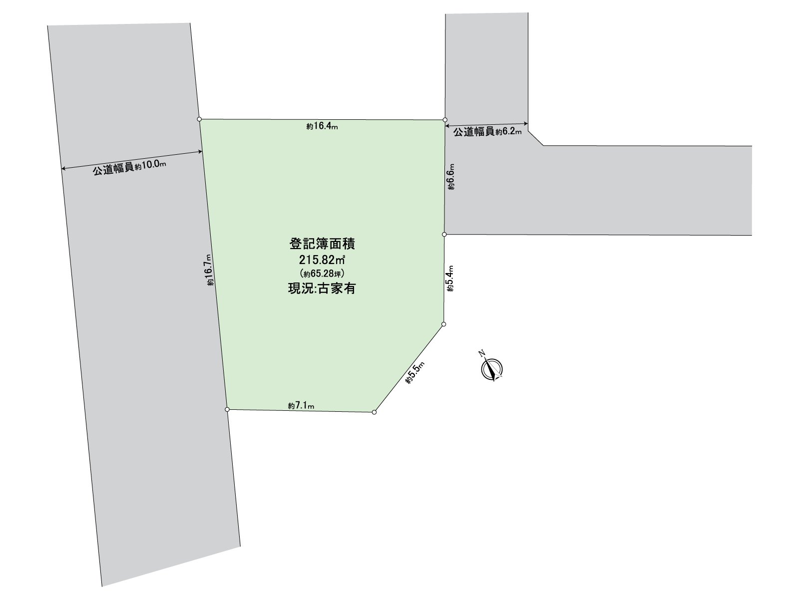 為東西方的兩面道路，通風良好。