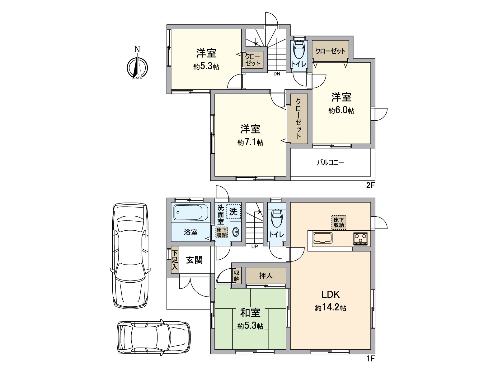 90.26 square meters of 4LDK ･