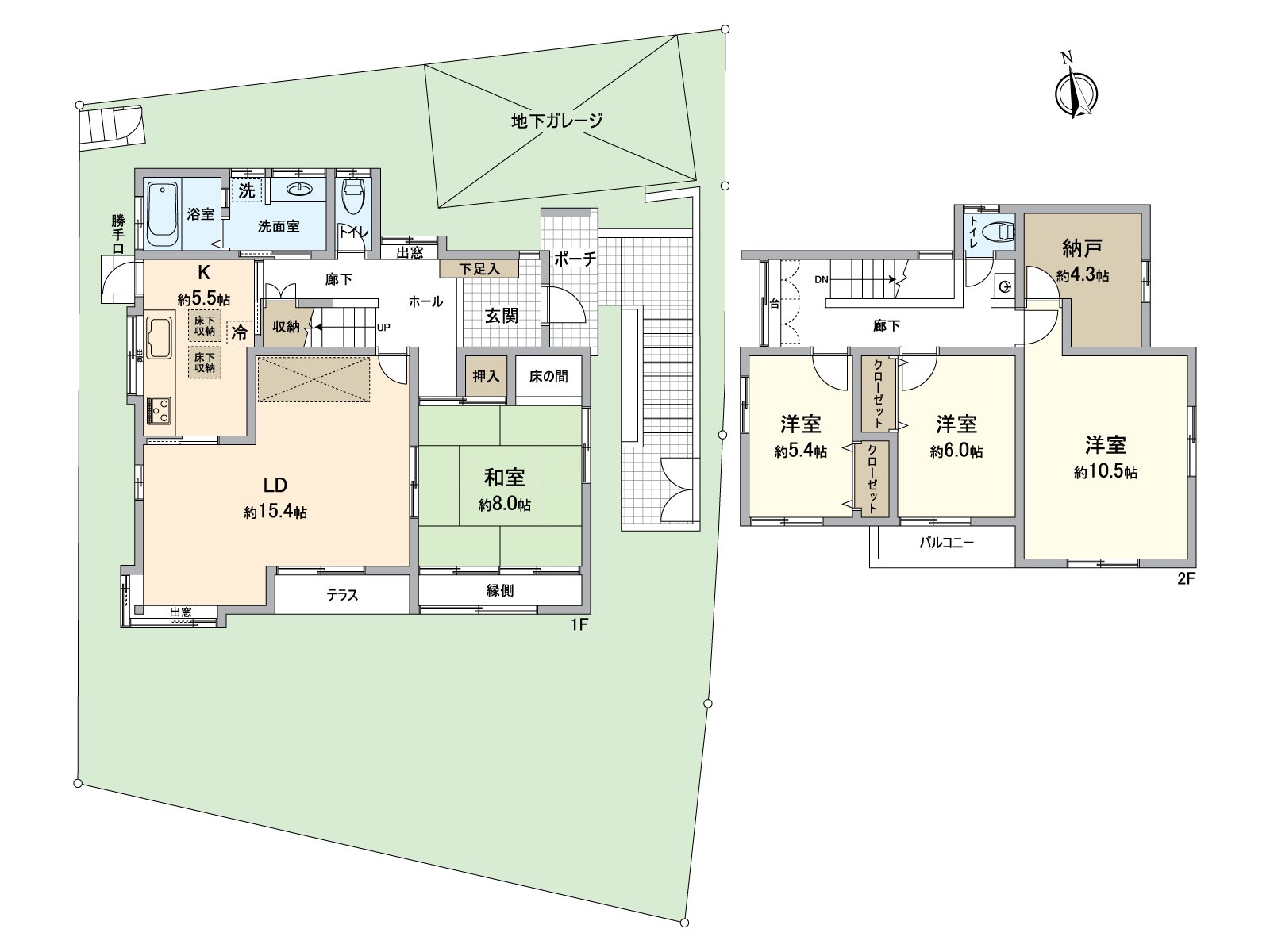135.09 square meters of 4SLDK ･