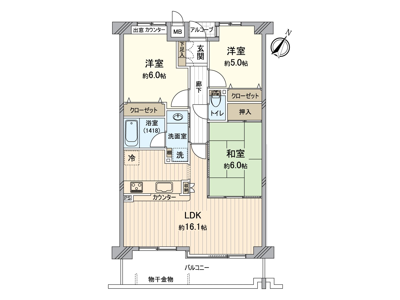 3LDK的房型