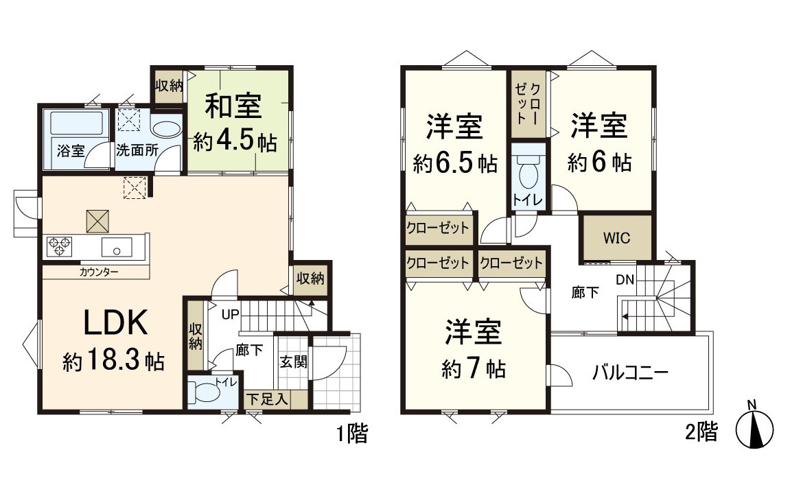 是作為存儲空間豐富的4LDK的房型