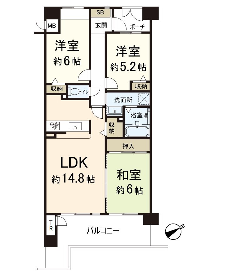 是收纳在收纳有在各居室丰富的房型♪