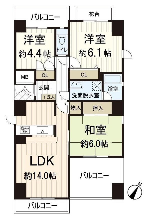 通风是良好的房型