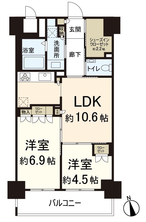正采用全部的Flat設計，全居室拉門
