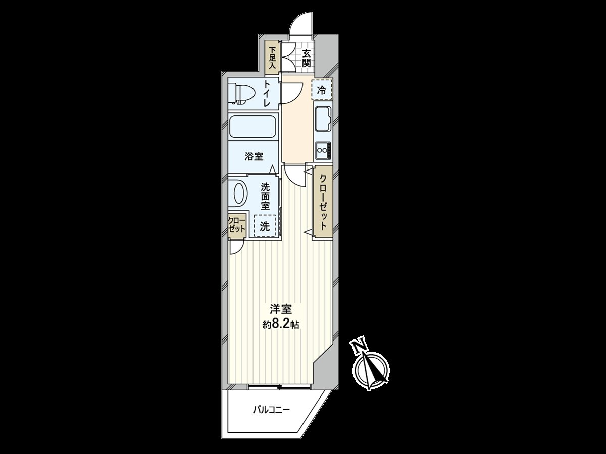 是面向2015年9月建築，7樓部分東南的房型。