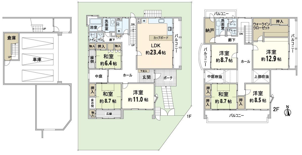 Plan of Many 7SLDK of the Number of rooms