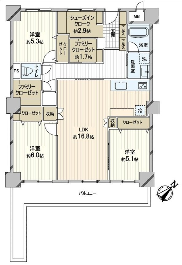 作為收納力豐富的房型
