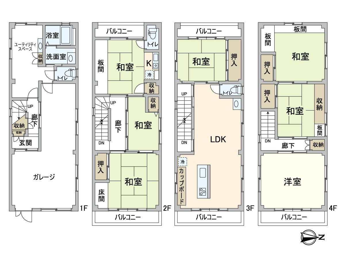 是1989年8月建筑，"钢骨"造4阶建，7LDK的房型的独栋住宅。内览一定一回要当地。来自顾客的咨询，发自心里恭候您的光临。