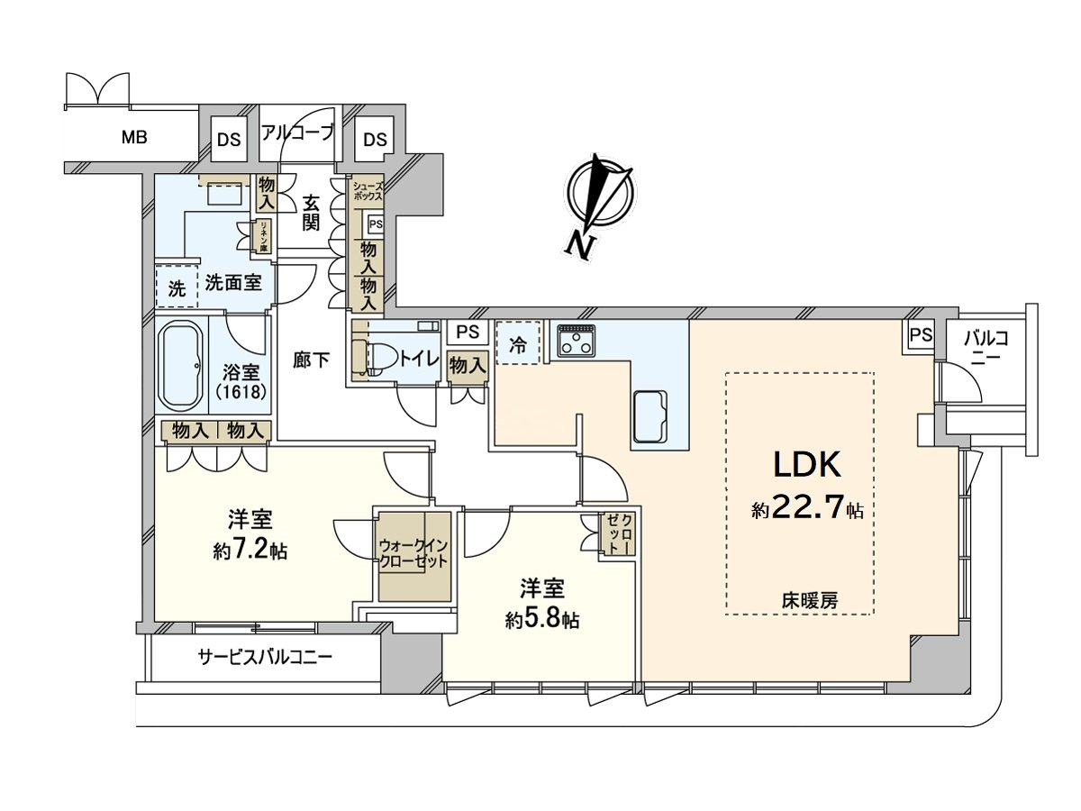 家務流跡線是被想的容易使用的房型。