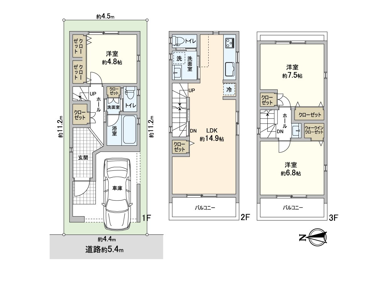 是房型图3LDK的房型。