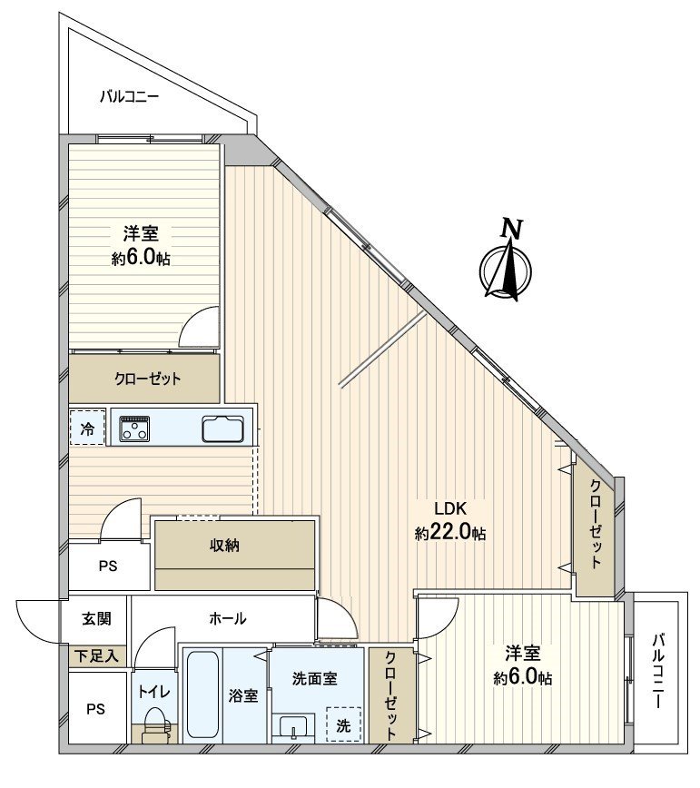 75.81 square meters of floor plan exclusive area