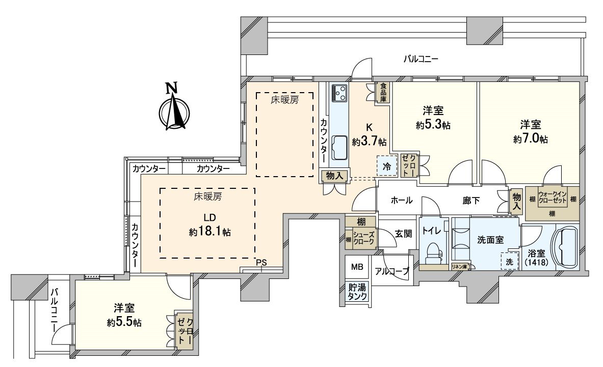 Plan of 3LDK