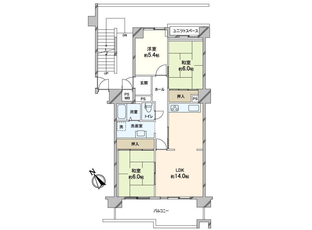 平面圖3LDK的房型