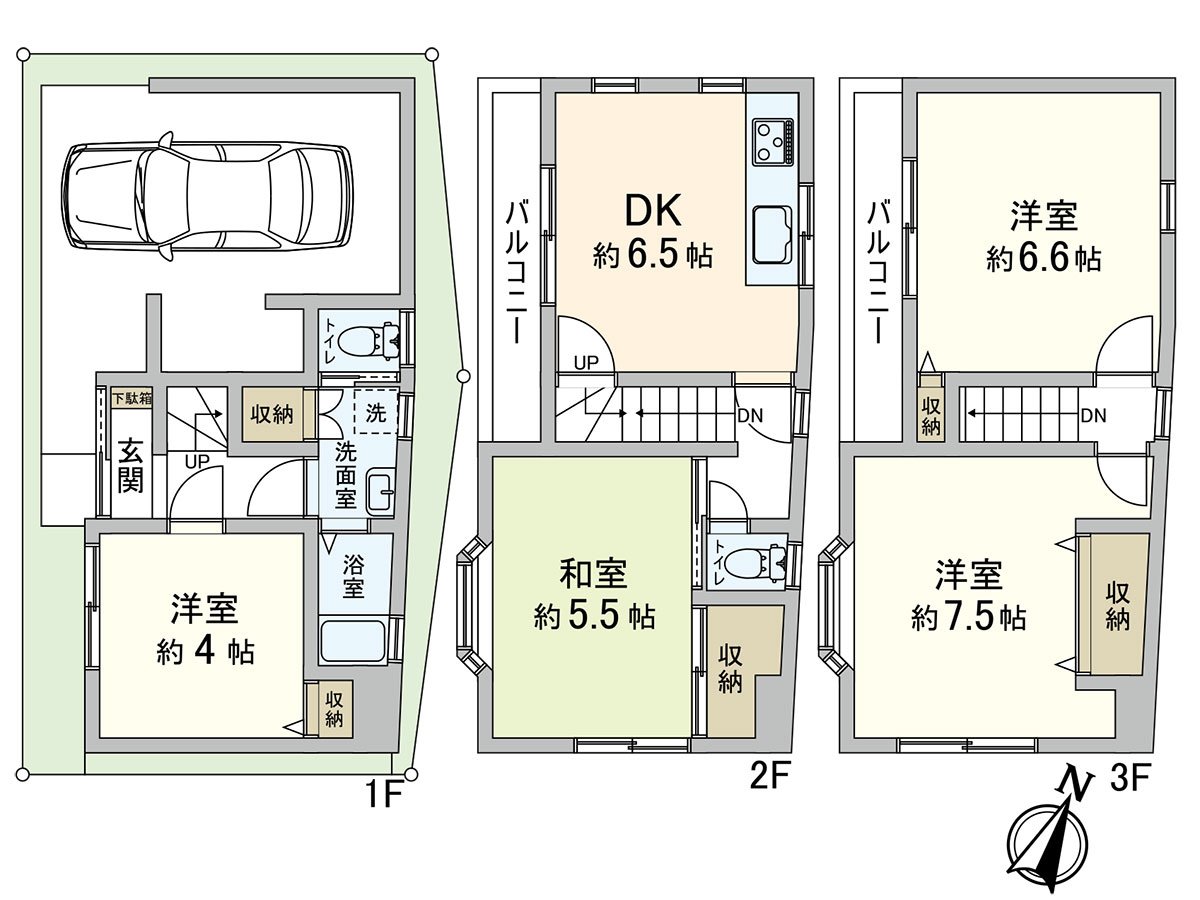 建筑面积：86.10平米房型：4DK