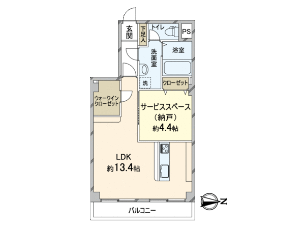 I display it with Layout 1LDK, but am LDK+S (storeroom) definitely.