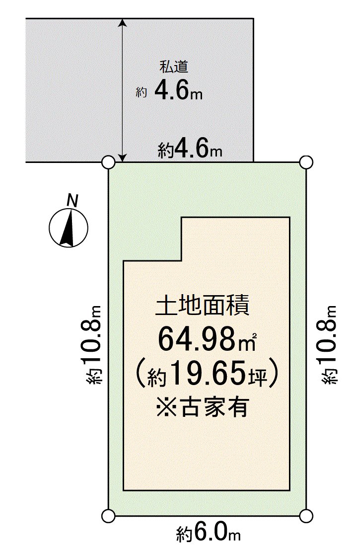 土地面积64.98平米(约19.65坪)