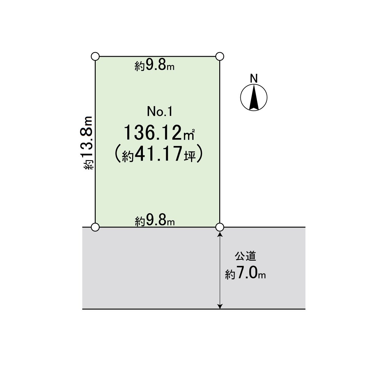 Land area: 136.12 square meters. Status Empty.