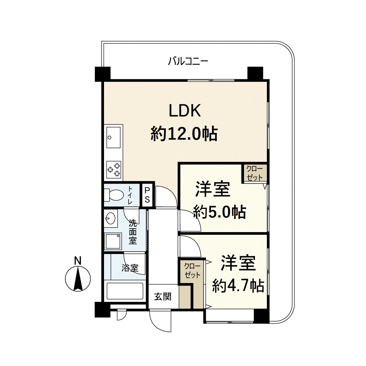 建築面積：50.91平方公尺，陽台面積：21.13平方公尺。
