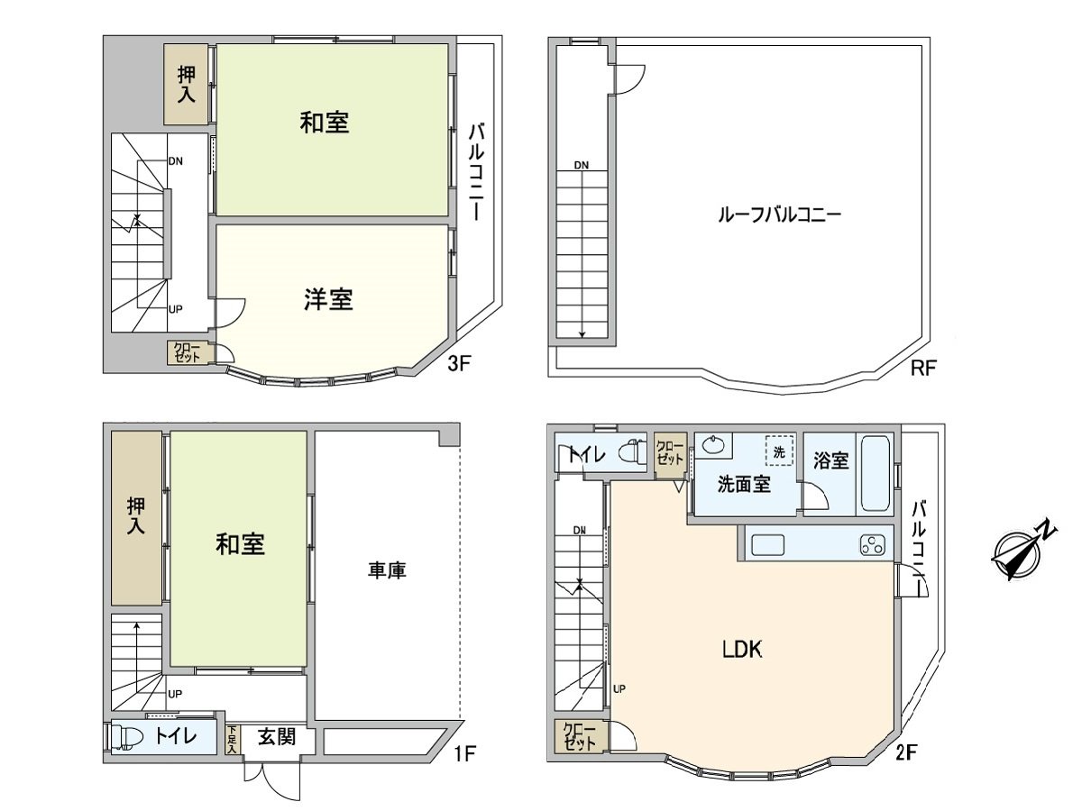 There is roof balcony