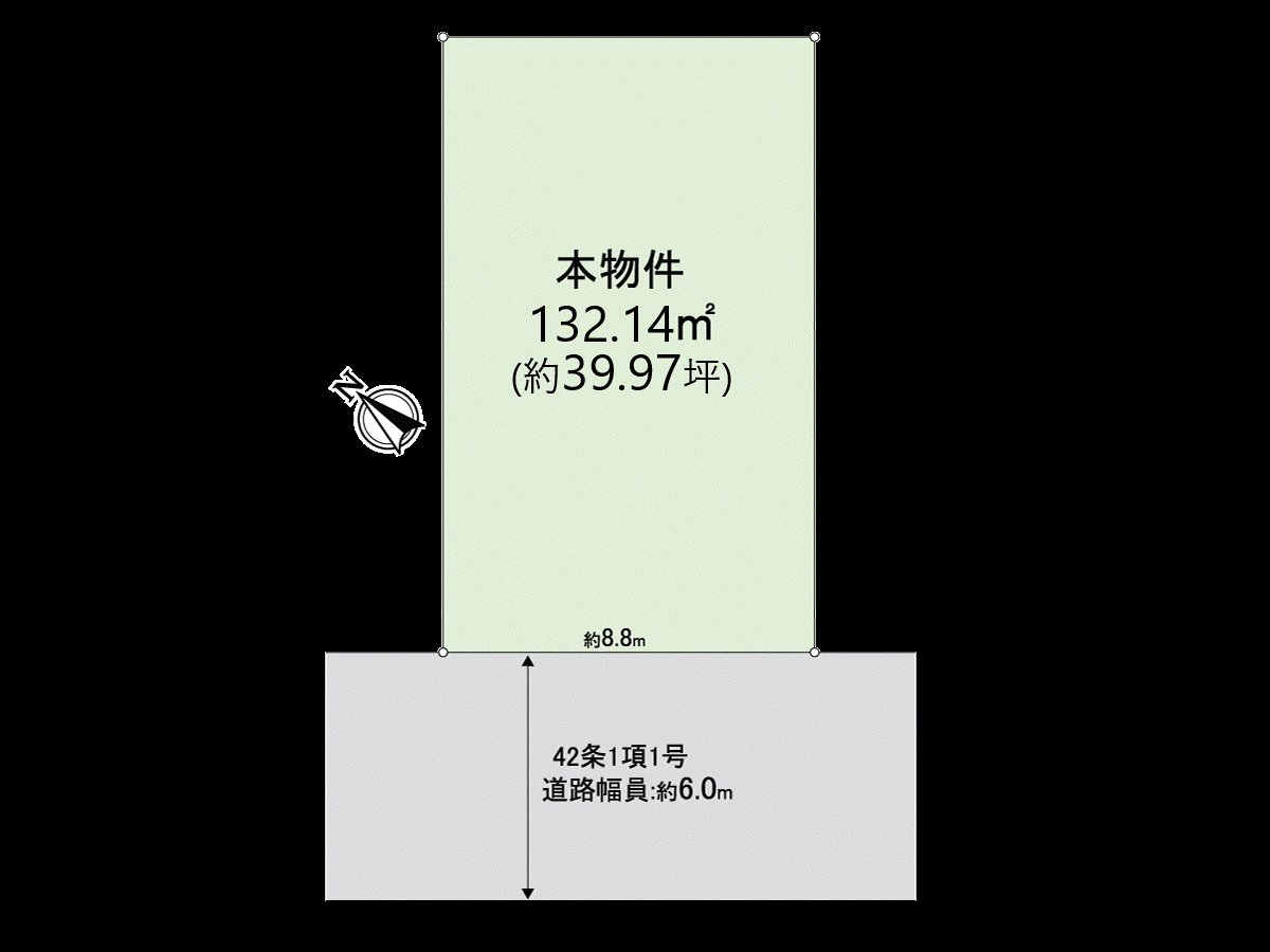 是朝南西的約39.97坪的整形地。
