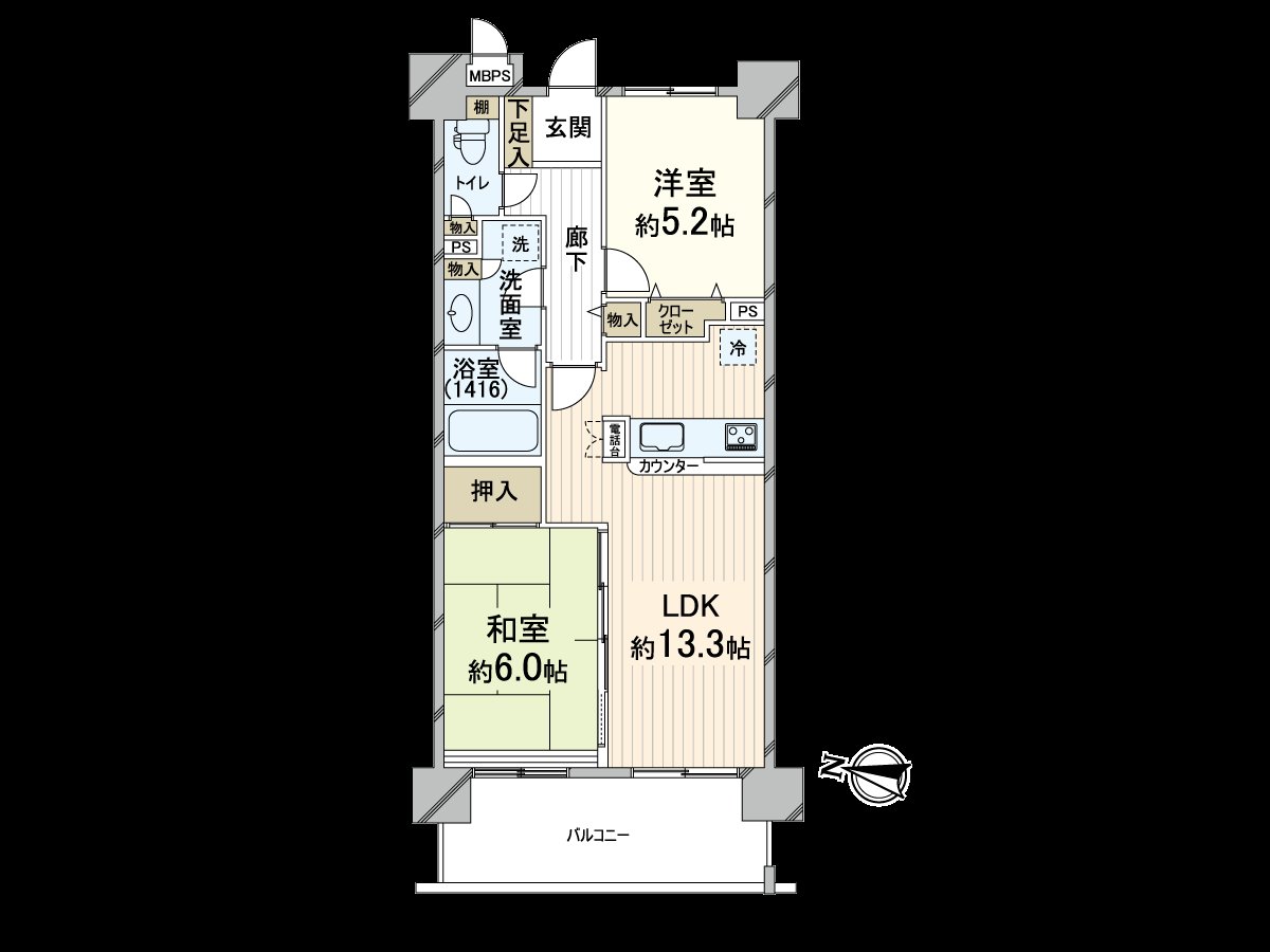 There is not the dwelling unit in the second-floor part downstairs.