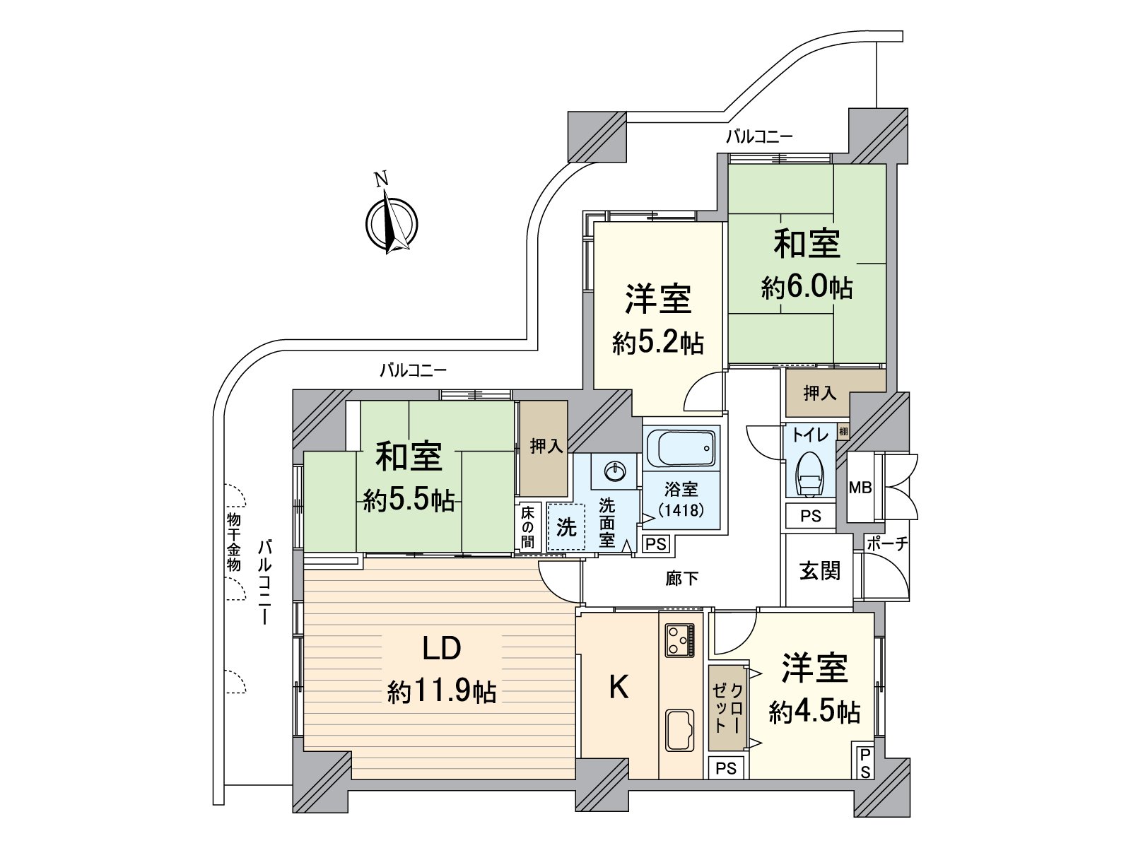 For corner unit of 12th floor part North, the West, the ventilation view is good.