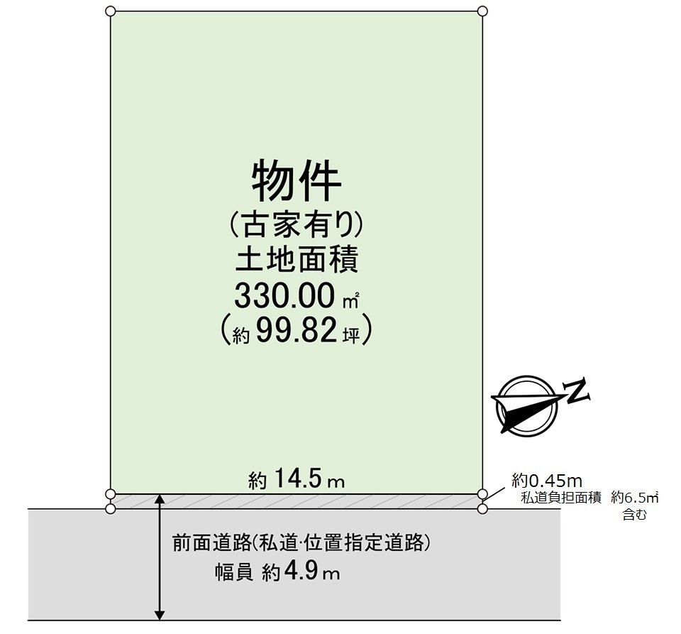 土地面積330.00平方公尺(約99.82坪)