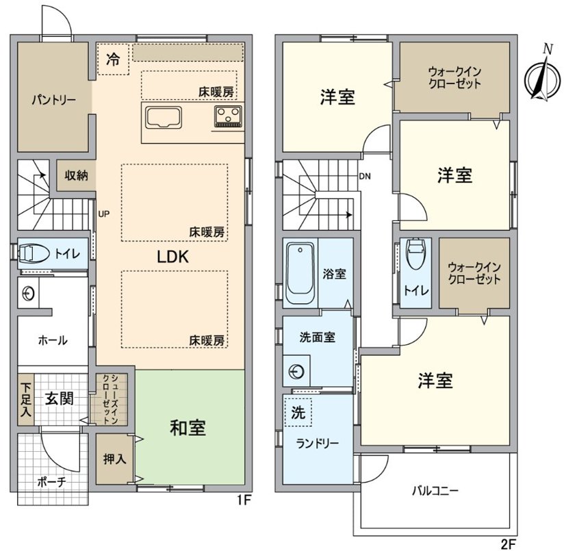 變成令和元年築的4LDK透天房。