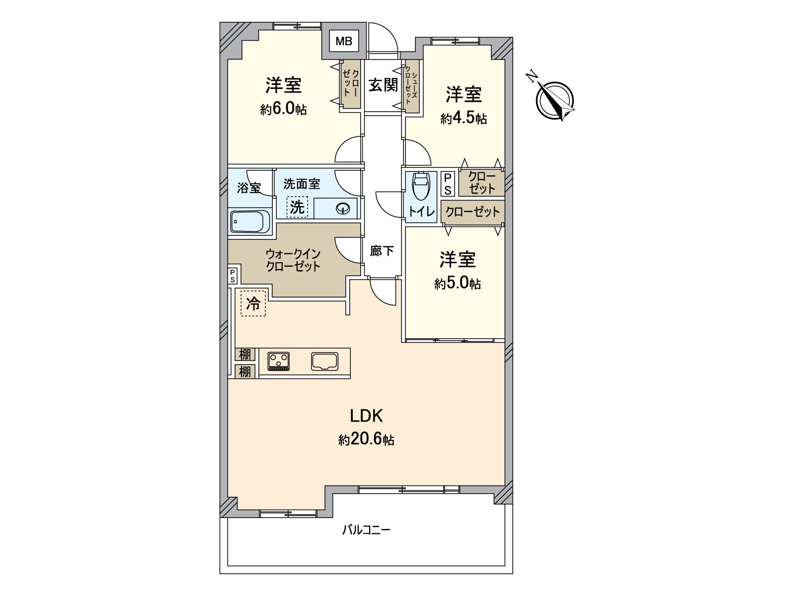是本房屋的戶型平面圖。