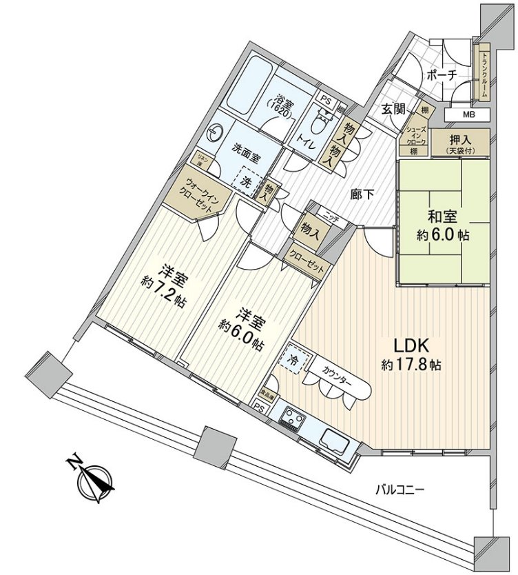 对实际使用面积90.15平米有阳台面积25.61平米