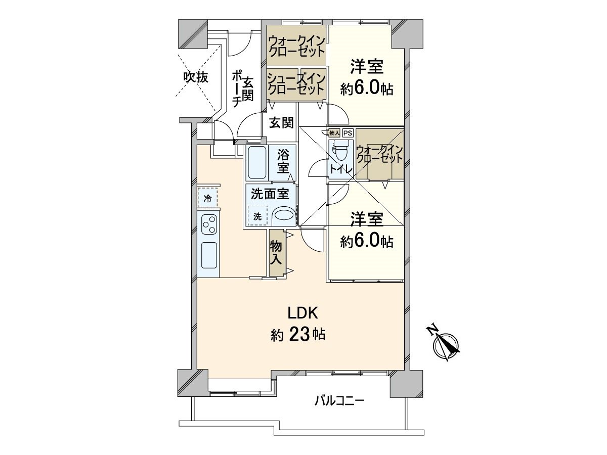 Plan of extensive 2LDK