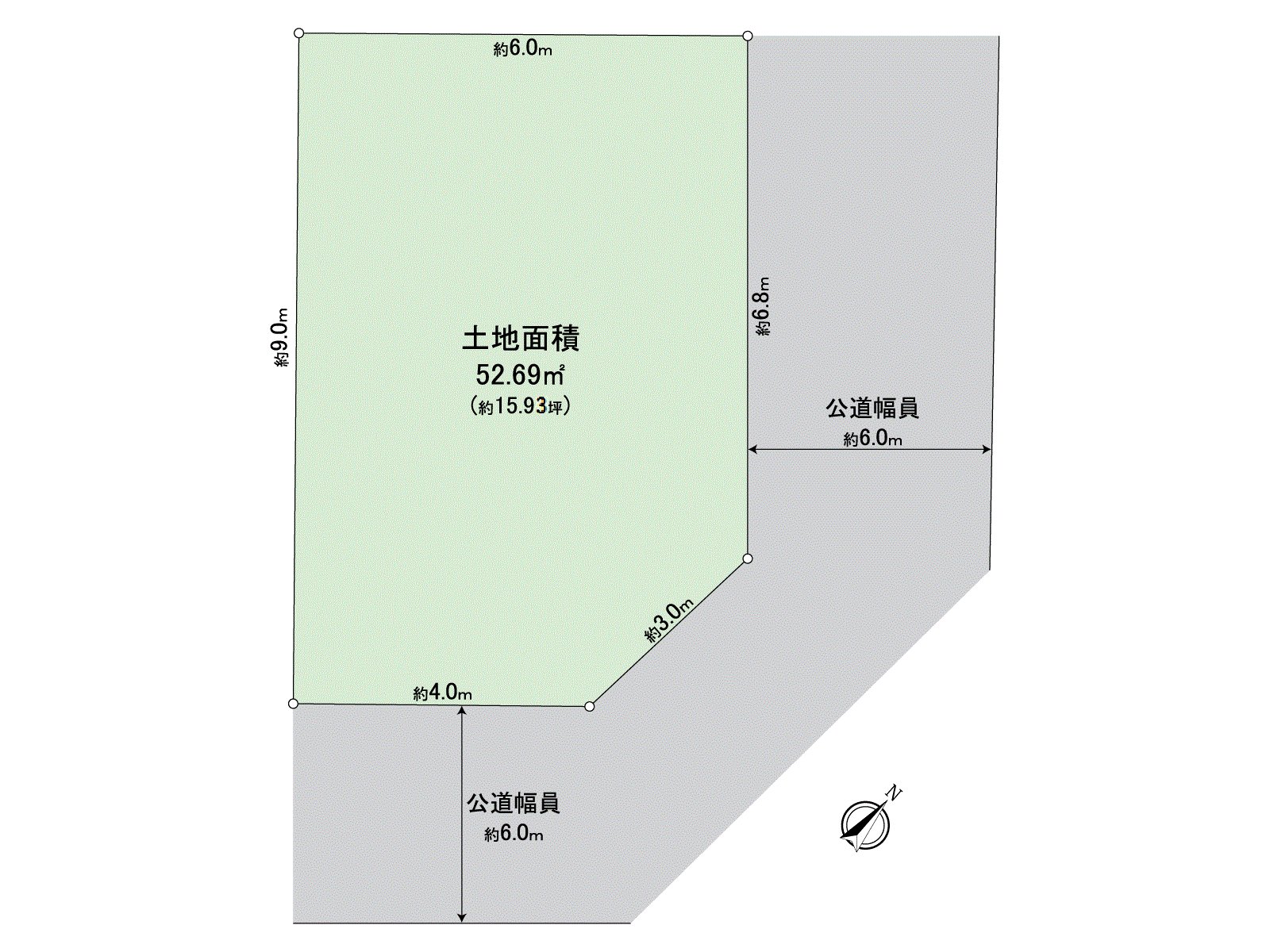 Corner lot of Northeast, the Southeast