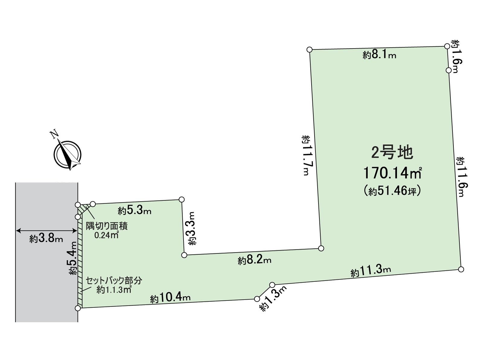 土地面積：有約51.46坪。