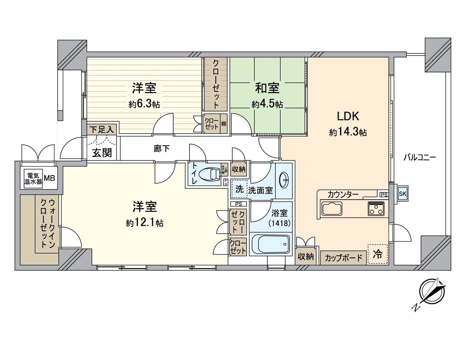 Location of Floor plan Sakai Station 5-minute walk