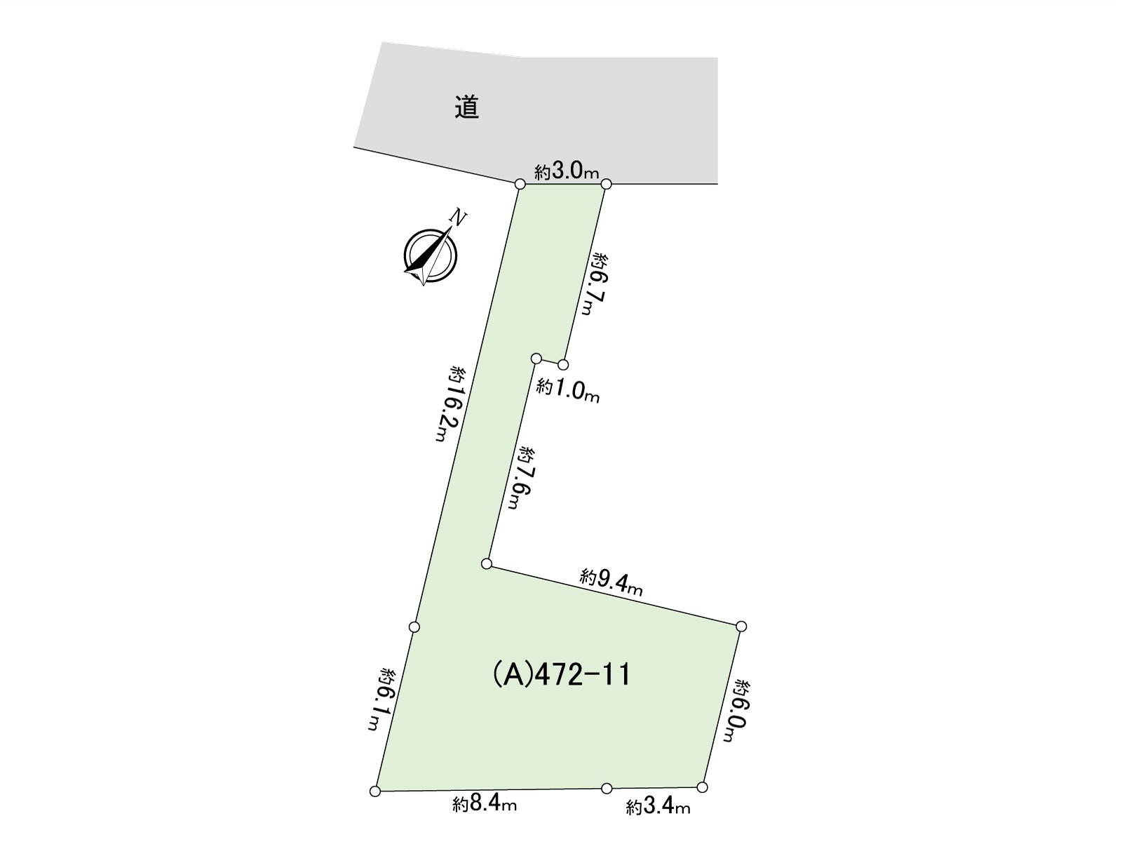 Land area: 119.17 square meters (about 36.04 tsubo)
