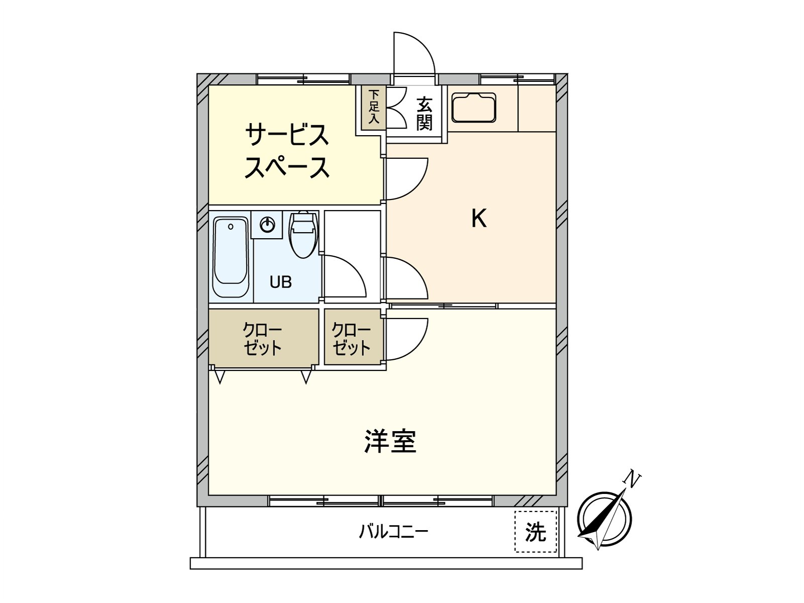 1K+S, exclusive area: 41.85 square meters (about 12.65 tsubo)