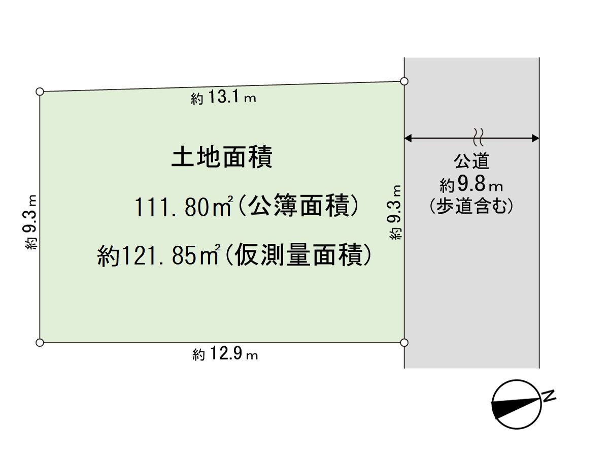 As neighboring land border attendance is unfinished as for temporary surveying area/about 121.85 square meters (January, 2024 enforcement) temporary surveying area, I may increase and decrease as a result of decision surveying.
