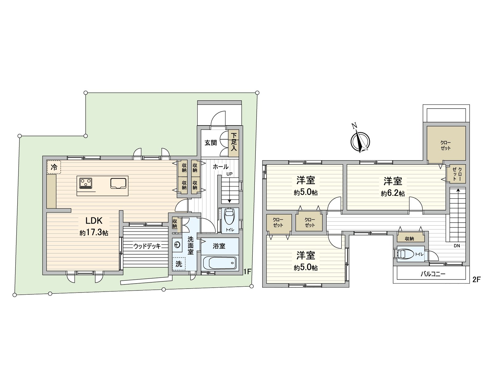 房型：3LDK，建筑面积：91.91平米