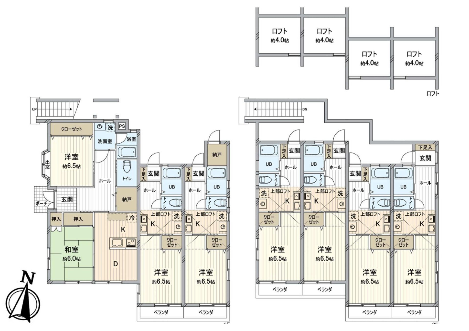 ロフト付き住戸もご用意しております。寝室にも収納にもお使いいただけます。