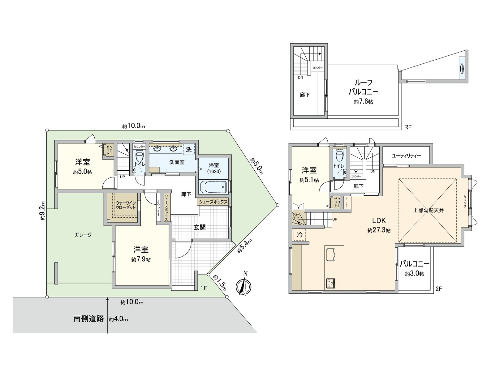 It is WIC, the roof with rooftop balcony in a Western-style room (about 7.9 quires)
