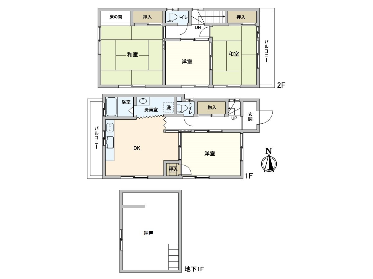 [戶型平面圖]是建築面積71.95平方公尺(登記簿)、4SDK的房型。