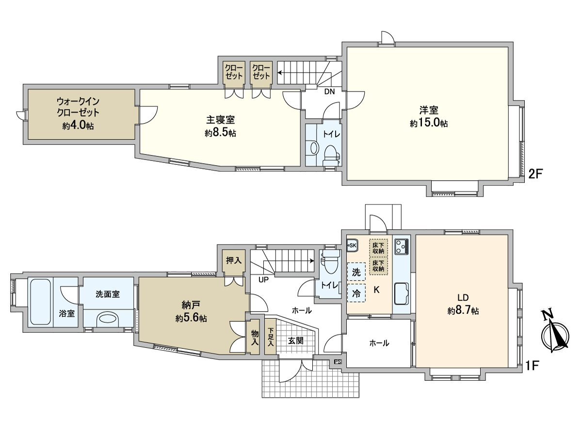 西式房間(約15.0張塌塌米)是隔音室式樣。