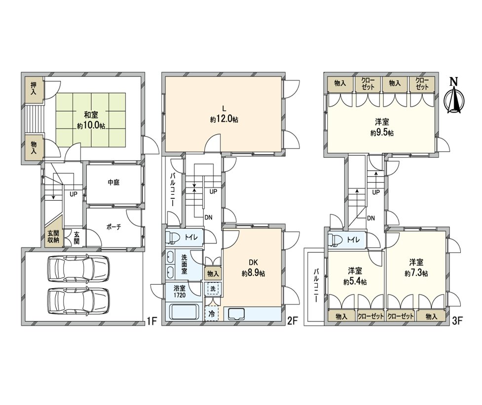 It is 4LDK of maisonette specifications.