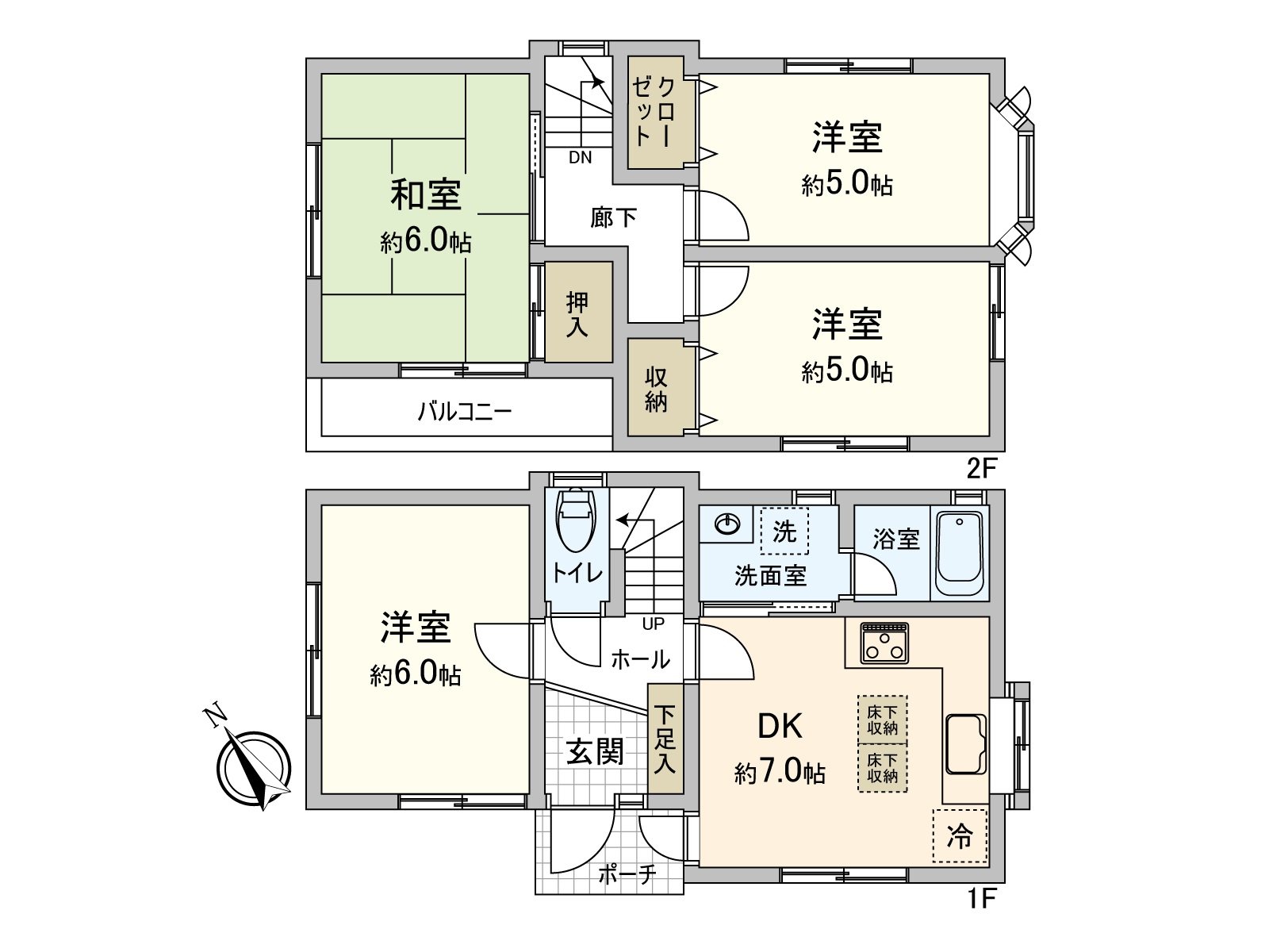 是平成10年築，4DK的二手的独栋住宅。