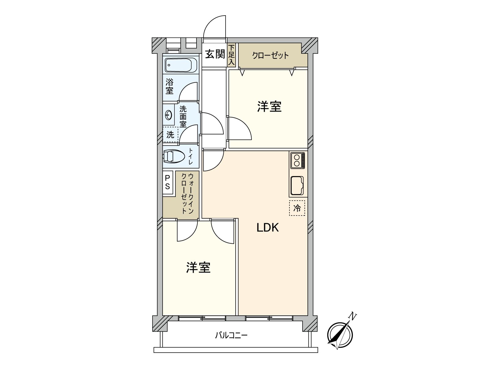 步入式衣帽间的存储空间充实。浴室有窗，并且可以勤快的换气。阳台面向东南的，并且作为阳光良好度的家。