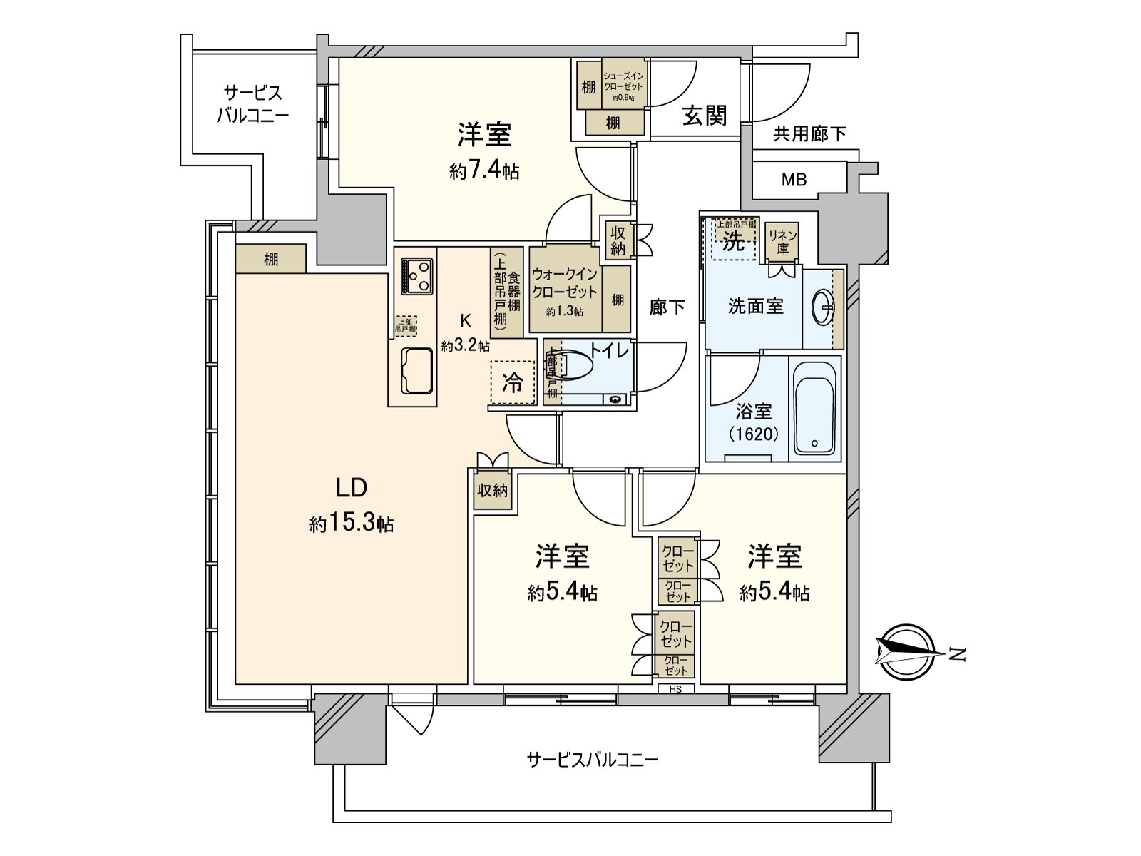 All rooms possesses storing, and a clear living comes true. Comings and goings are possible in Terrace from each Western-style room. There is a washing face room near the entrance, and the hand-washing after the return is smooth.