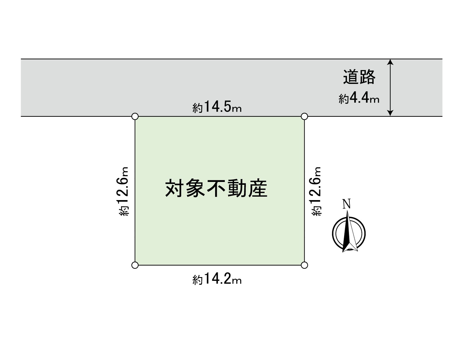 用地面积约55坪的整形地。
