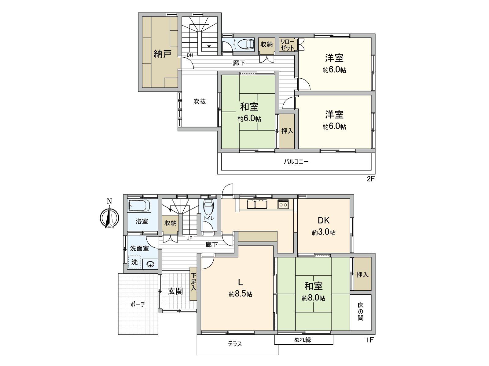 作為存儲空間豐富的4SLDK透天房