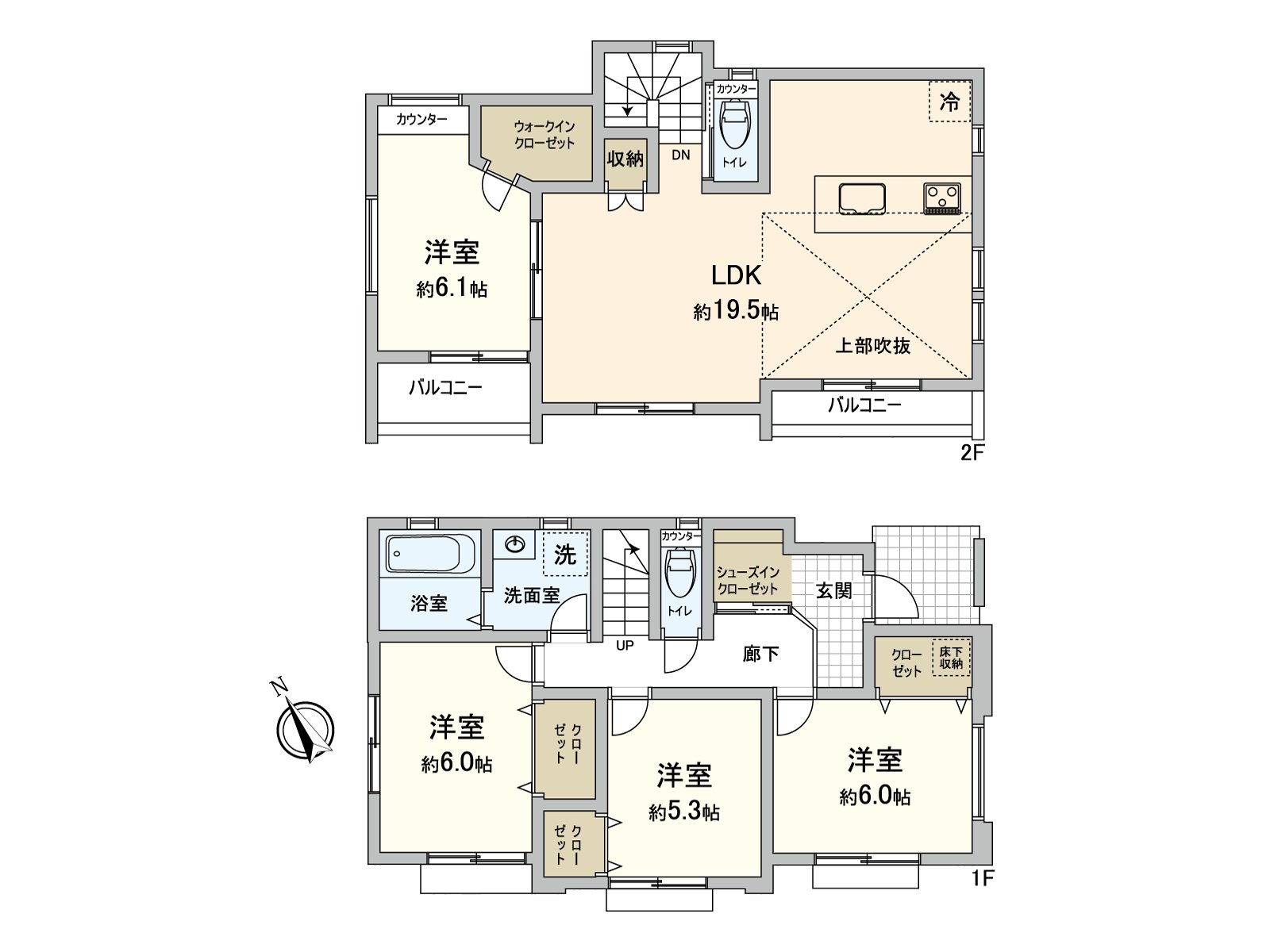 Lighting for Floor plan spaciousness and about 19.5 quires of LDK Southwest ･ Southeast which I did is found Layout