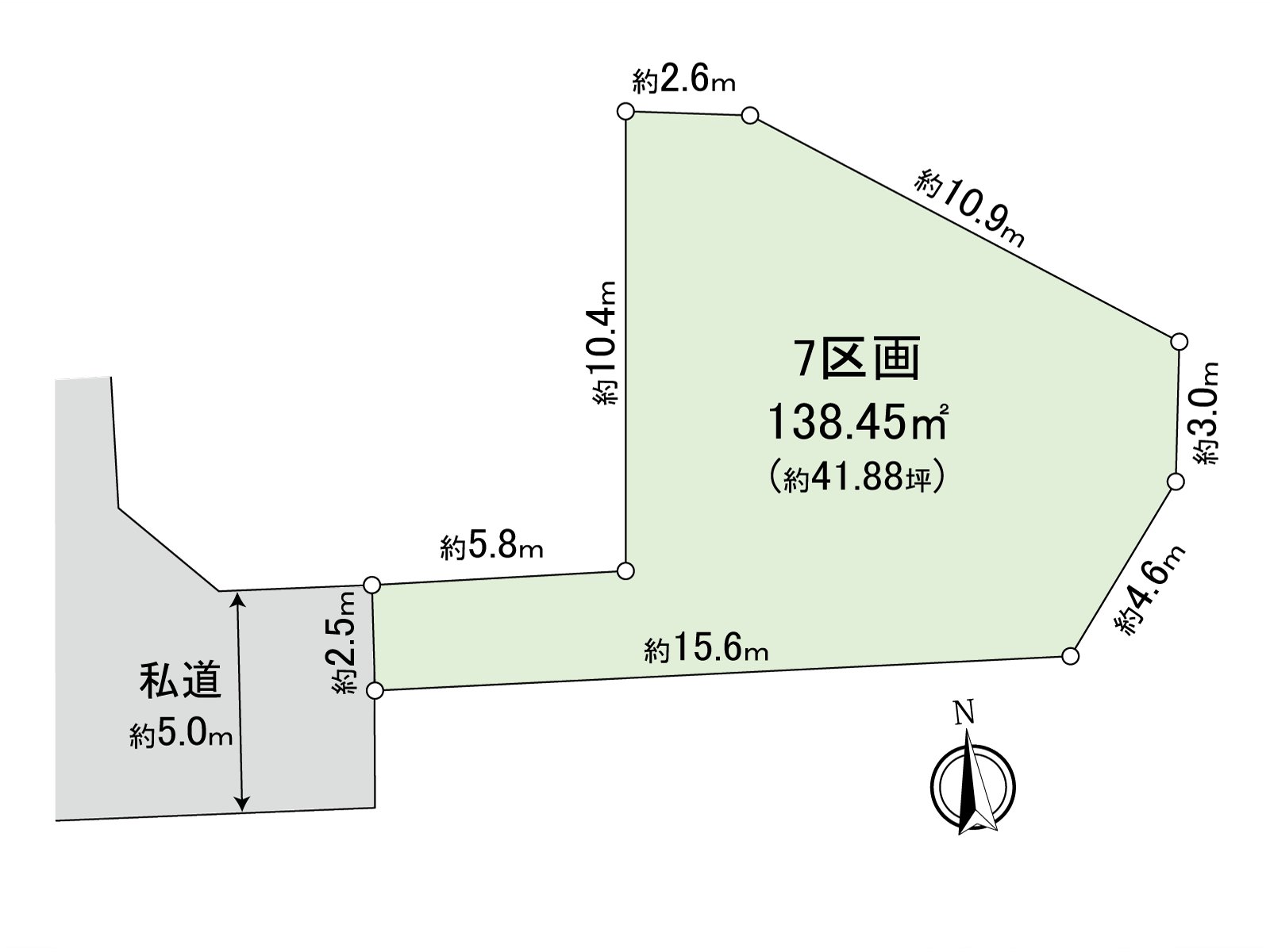[地形图]土地面积：138.45平米(约41.88坪)/建筑面积比：50%/容积率：80%